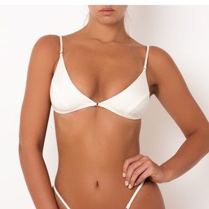 SOMMER SWIM ROCHA BOTTOM. UMA TOP. WHITE BIKINI
